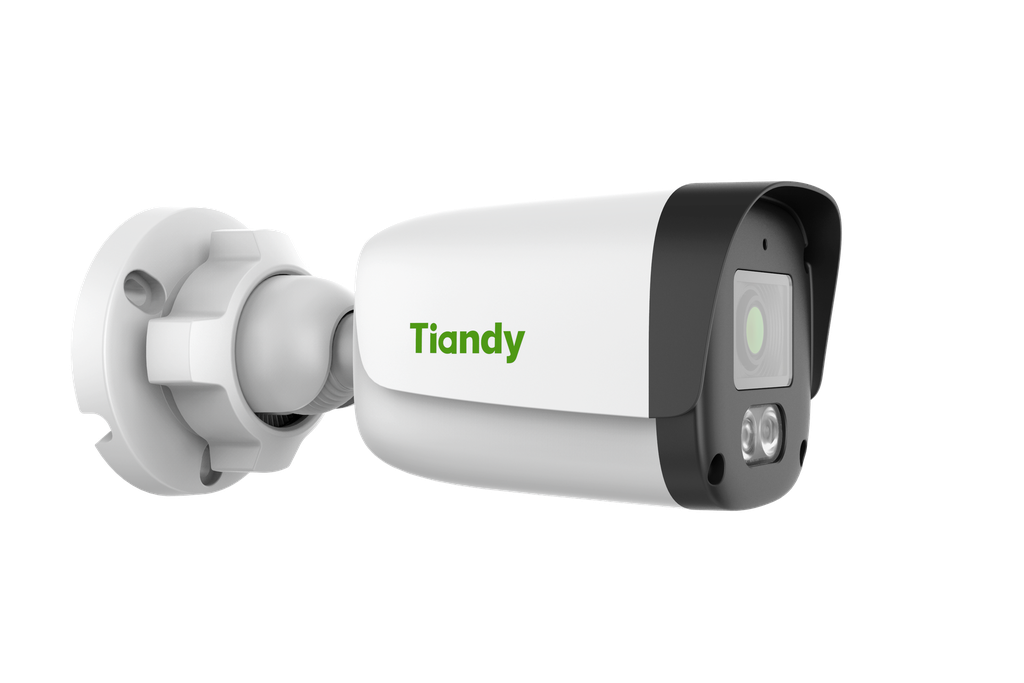 Tiandy TC-C32QN Spec:I5W/E/Y/2.8mm/V4.2 - Color Maker S+265 - 1/2.8" CMOS, F1.6, Fixed Iris,  Digital WDR, 50m IR,2 white lights, 0.02Lux, Up to 1920x1080@30fps,Built-in Mic, IP67, PoE,DC12V±25%, Aluminum Plastic housing 