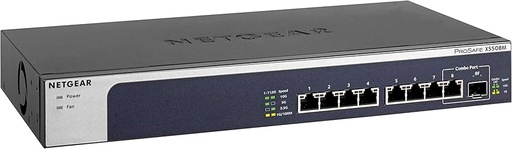 [XS508M-100EUS] Netgear XS508M-100EUS 8PT 10G/MULTI-GIG, 1 combo 10G/1G SFP+ Unmanaged SWITCH 