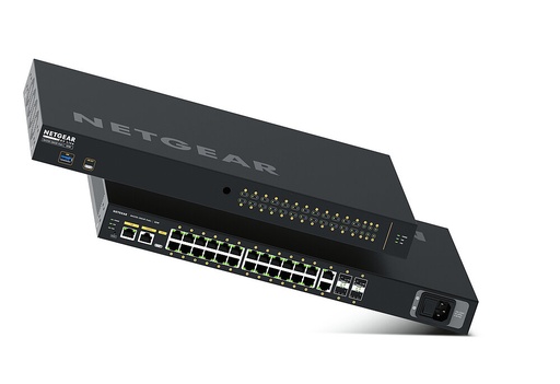 [GSM4230P-100EUS] Netgear GSM4230P-100EUS / M4250-26G4F-PoE+ / 24x1G PoE+ 300W 2x1G and 4xSFP Managed Switch AV Line